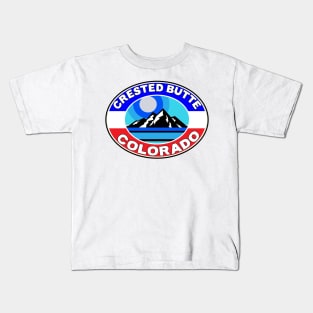 Crested Butte Ski Colorado Skiing Mountains CO Kids T-Shirt